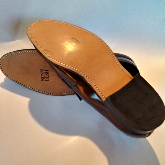 Nunn Bush Men\'s 10D Brown Leather Slip On Shoe EUC main image 5